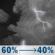 Thursday Night: Showers and thunderstorms likely before 8pm, then a chance of showers and thunderstorms. Mostly cloudy, with a low around 71. Chance of precipitation is 60%. Thursday Night: Showers And Thunderstorms Likely then Chance Showers And Thunderstorms